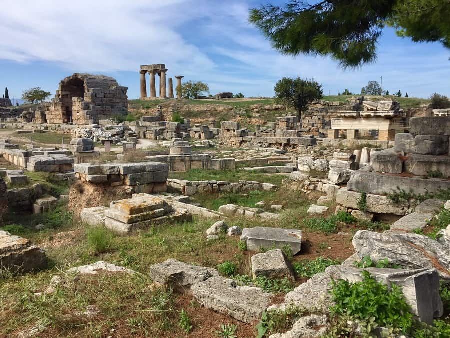 Impressive Greek Ruins At Corinth With An Early Christian Message ...